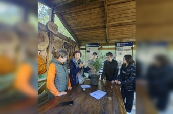 Посадка деревьев в Дендропарке Байкальского музея