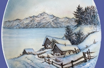 Открытие выставки художницы Ольги Белозёровой