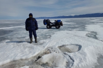 Ледовая экспедиция в районе с. Сухая